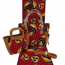 Новая дизайнерская парафинированная ткань с кружевом сумки 3 шт./компл. Высококачественная Анкара печатная восковая Ткань 6 ярдов настоящие мягкие сумки с восковым покрытием для вечерние! Y081