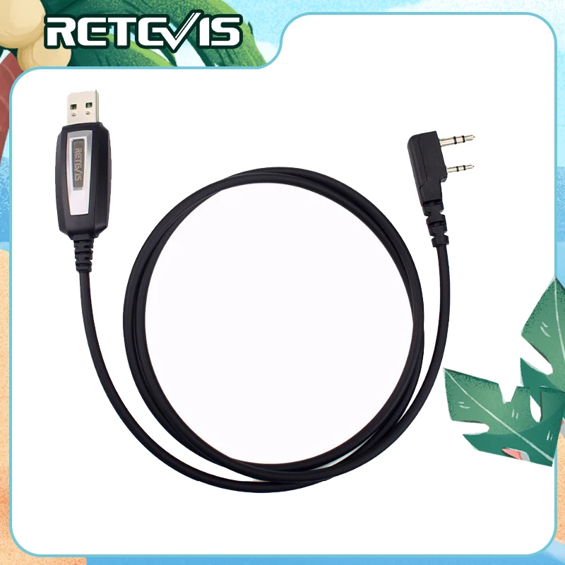 Programming-Cable Walkie-Talkie RETEVIS Kenwood Baofeng uv-5r RT22 UV-82 USB for H777/Rt22/Rt15-rt81