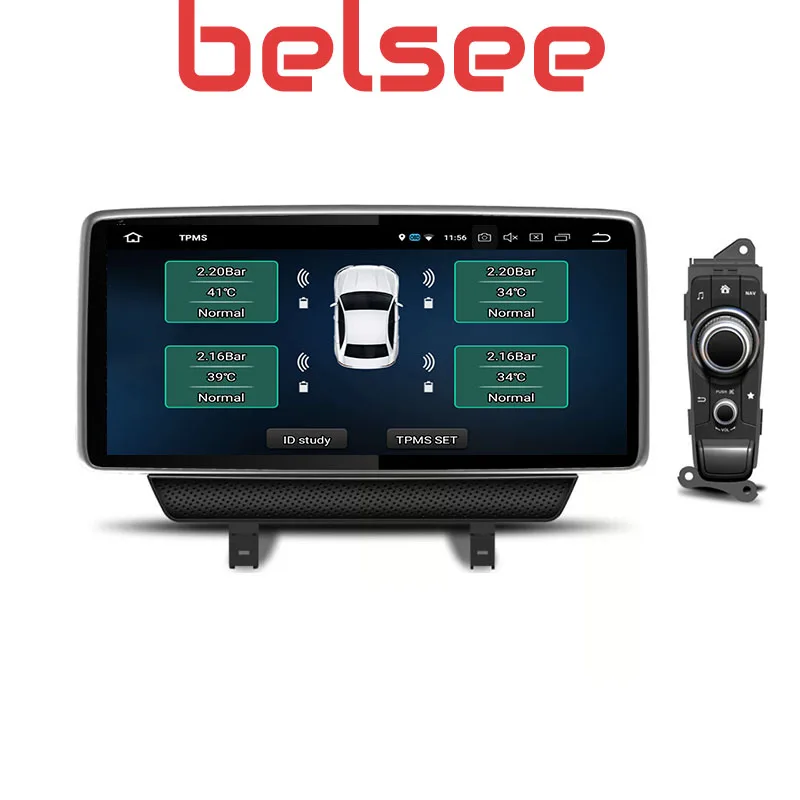 Belsee 10,2" Android 9,0 Авто Радио стерео Мультимедиа gps навигация для Mazda 2 CX-3 Ram 4+ 64g DSP