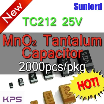 

TC212 25V Chip Solid MnO2 Tantalum Capacitors Communication Consumer electronics Instruments Medical 5G Industrial UAWEI
