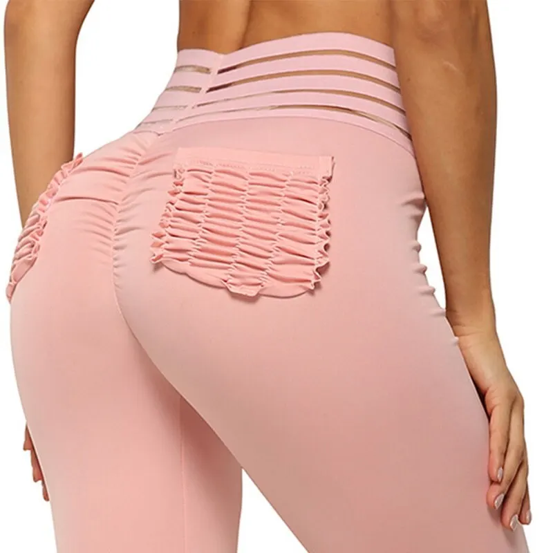 

SIFT Women High Waist Yoga Pants with Pockets Tummy Control Workout Pants Stretchy Seamless Push Up Yoga Leggings 2019 Fashion