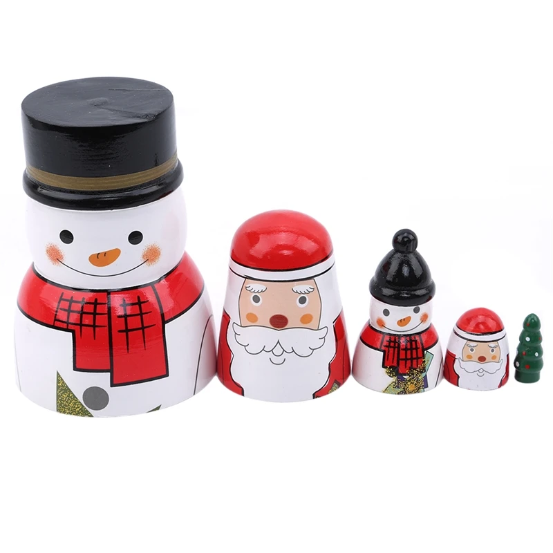 snowman russian dolls
