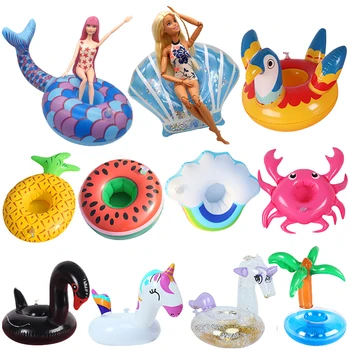 

Swimming Ring Lifebuoy for Barbie Dolls Beach Accessories Fashion Baby Toys for Children Cute Pool Girls Swimwear Doll Party Set