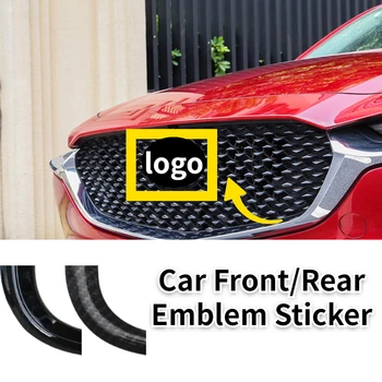 

For Mazda 3 Axela 6 Atenza CX4 CX5 Carbon Fiber Front Badge Decal Trunk Sticker Rear Trunk Emblem Sticker Exterior Accessories