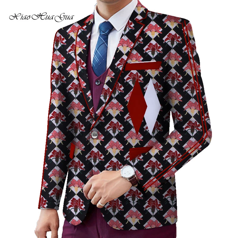 アフリカの男性服の刺繍の結婚式パーティースーツブレザーファンシースーツブレザージャケットフォーマルスーツトップスコートdashiki Wyn703 スーツ ジャケット Aliexpress