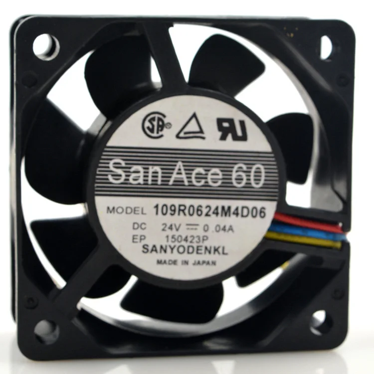Для Sanyo 109R0624M4D06 6025 24 В 0.04A 6 см инверторный бесшумный охлаждающий вентилятор |