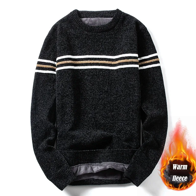 Новинка, толстый теплый флисовый мужской зимний свитер, мягкие вязаные мужские пуловеры, верхняя одежда, мужские свитера, горячая Распродажа, трикотаж