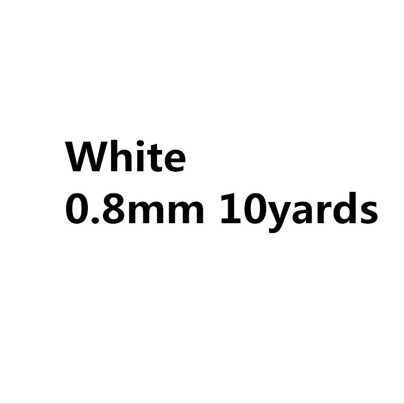 White 0.8MM 0,5 мм 0,8 мм 1 мм 1,5 мм 2 мм вощеный хлопковый шнур веревка вощеная нить веревка шнур ремешок Ожерелье Веревка для изготовления ювелирных изделий - Цвет: White 0.8MM