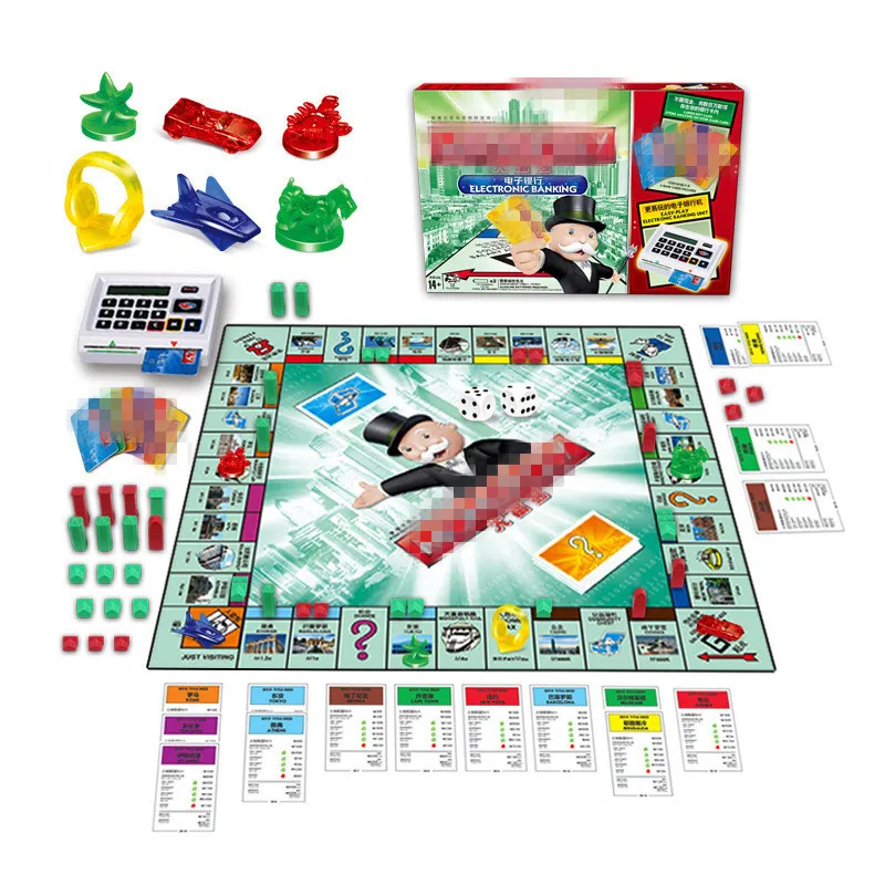 

Music Star Monopoly Game Chess World Tour Electronic Bank POS Machine Educational Property Tycoon Children Board Game