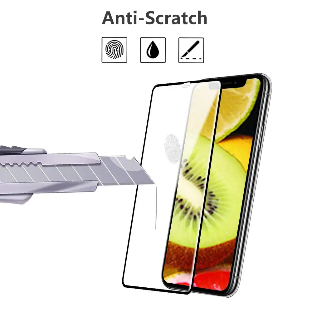 Матовое закалённое Стекло 9H для Iphone X XS XR MAX матовая защитная пленка с полным