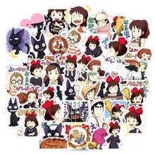 

40pcs Cute Anime Movie Kiki Delivery Service Hayao Miyazaki Cartoon Funny Mini Diary Scrapbook Stationery Phone Laptop Stickers