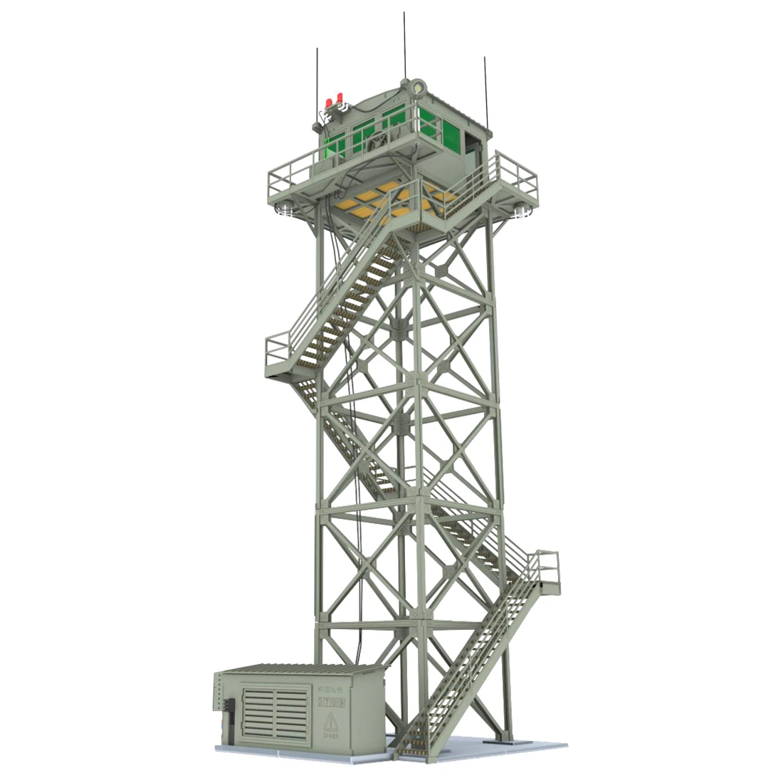 1: 72 2/5 этажная Часовая башня модель песочный стол военная модель смотровая башня Объемный декор