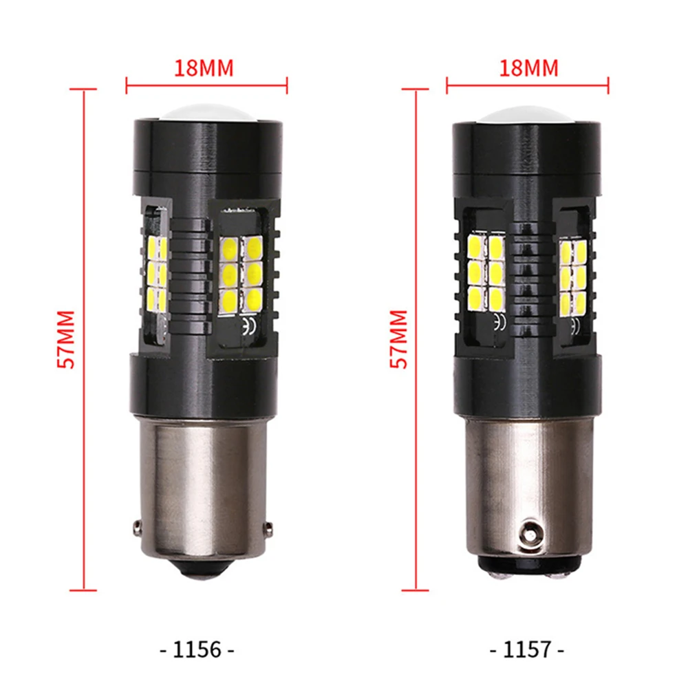 Canbus  LED  õ,   1156, BAU15S PY21W, BA15S 1157 BAY15D P21 5W 3157 T20 7443 LED , 12V 24V, 2 