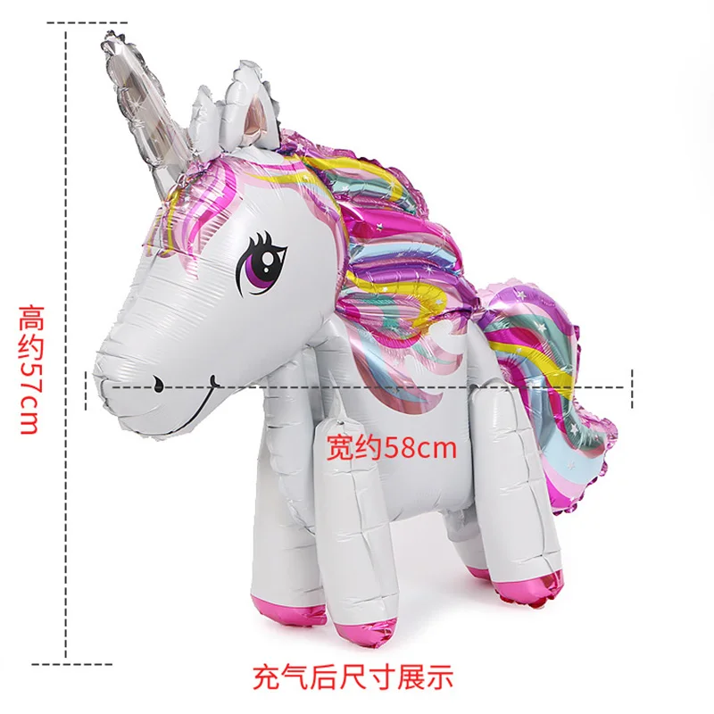 50Pcs 57X58cm Birthday Party Balloons Unicorn Party Decoration 1st Birthday Unicornio Party Balloons Event Party Supplies