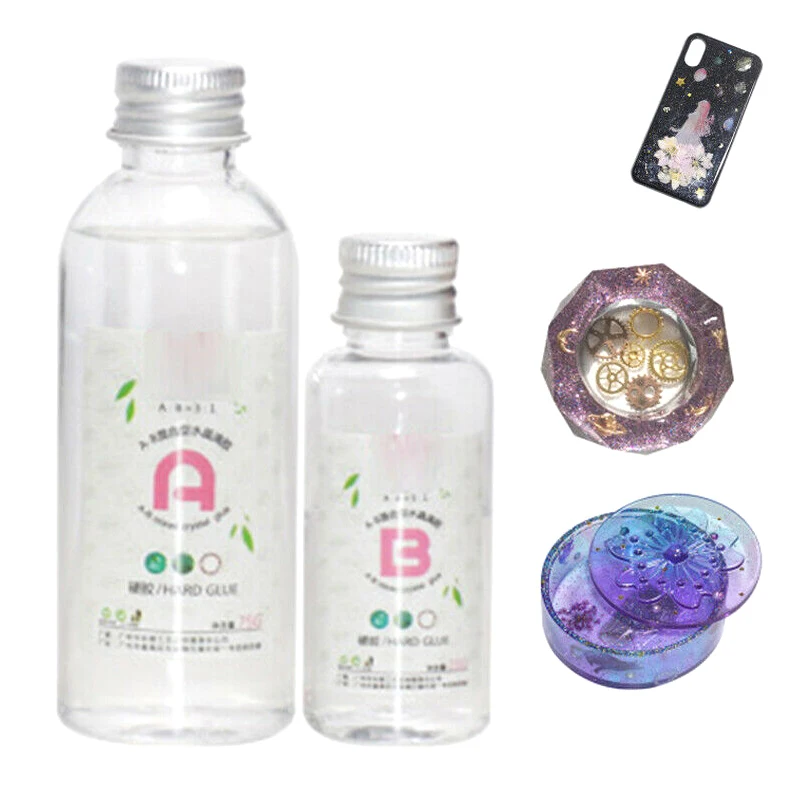 

2.5:1 Volume Crystal Glue Tool Transparent No Whitening Epoxy 100G BJStore