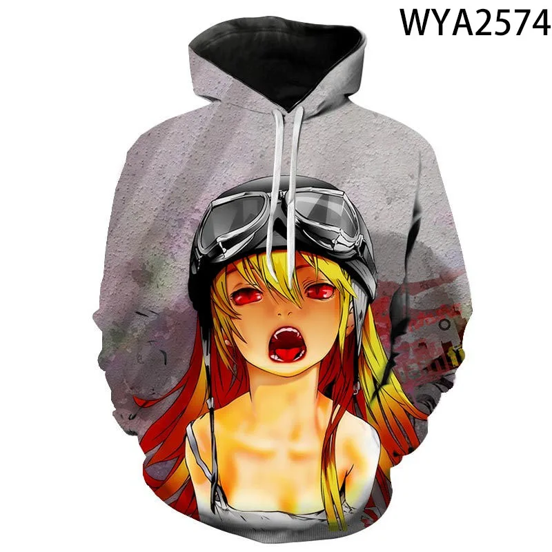 

2020 New Monogatari Hoodies 3D Printed Men Women Children Sweatshirts Pullover Streetwear Boy Girl Kids Fashion Casual Jacket