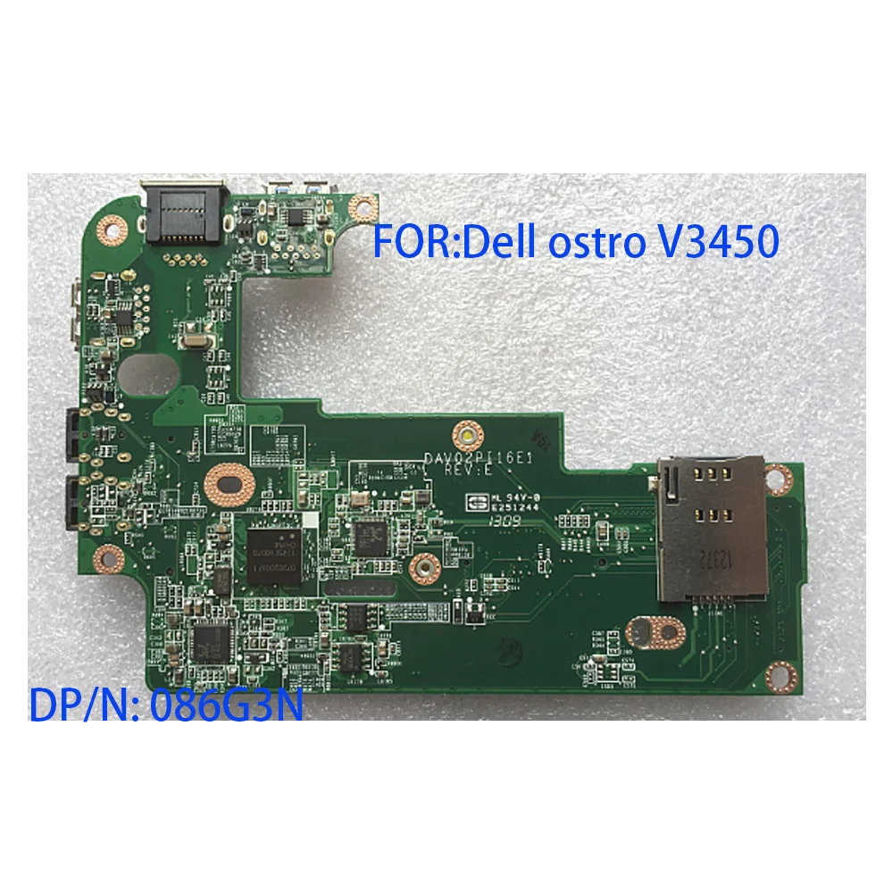 Для Dell Vostro 3450 аудио USB Ethernet LAN N4110 Плата 86G3N 086G3N CN-086G3N DAV02PI16E0 DAV02PI16E1 | Компьютеры и