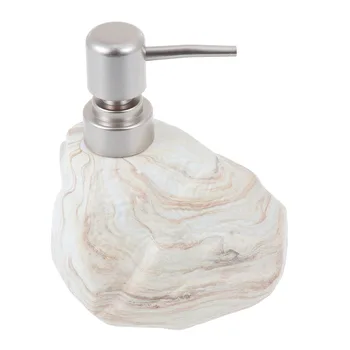 

400ml Pump Bottle Ceramic Shampoo Face Wash Body Wash Hand Soap Atomizer Dispenser Refillable Bottle Coffee