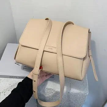 

Solid color Large Tote bag 2020 Fashion New High-quality PU Leather Women's Designer Handbag Casual Shoulder Messenger Bag