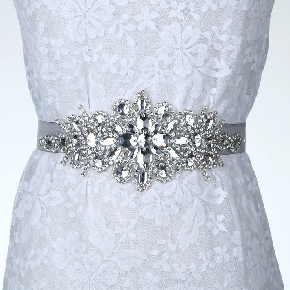 Bridal Belt 7 Свадебные ленты пояс в подарочной коробке для вечернего платья выпускного вечера хрустальные свадебные аксессуары из бисера атласный пояс для свадебного платья - Цвет: Bridal Belt 7