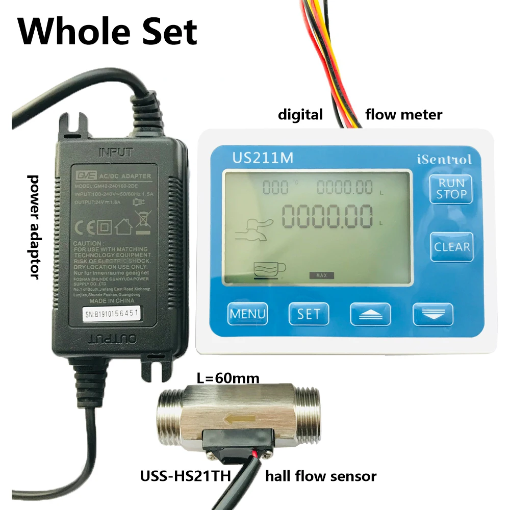 us211m-digital-water-flow-meter-and-uss-hs21th-sus304-stainless-steel-sensor1-30l-min-hall-water-flow-sensor-reader-dijiang