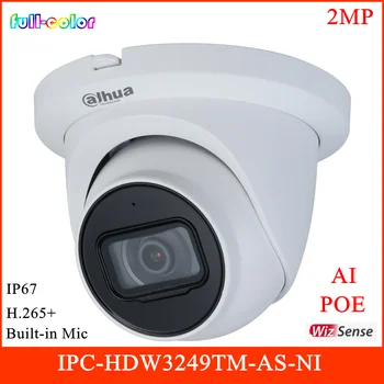 

New Dahua Full-color Series Network Cam 2MP Lite AI Built-in Mic Support 256G SD Card Intelligent Detection IPC-HDW3249TM-AS-NI