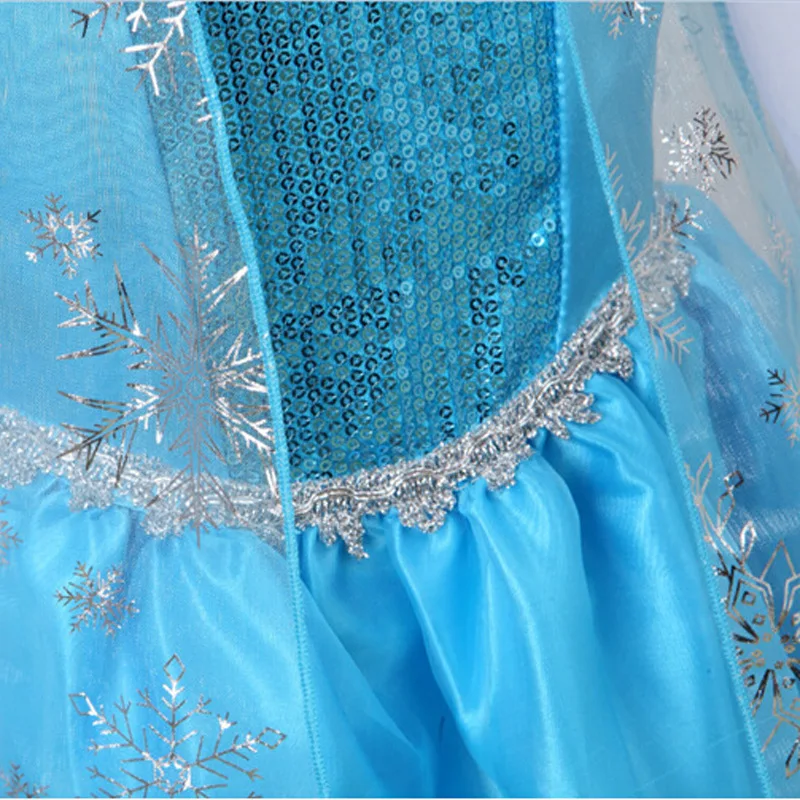 Girls Dress Mixed Colors Long Sleeve Star White Sleeves Princess Dress Snowflake Printed Holiday Formal Dress COS