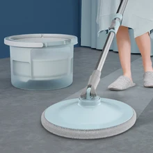 

Clean Dirt Separation Rotating Flat Mop Rod Free Hand Washing Lazy Household Automatic Drying a Mop Bucket