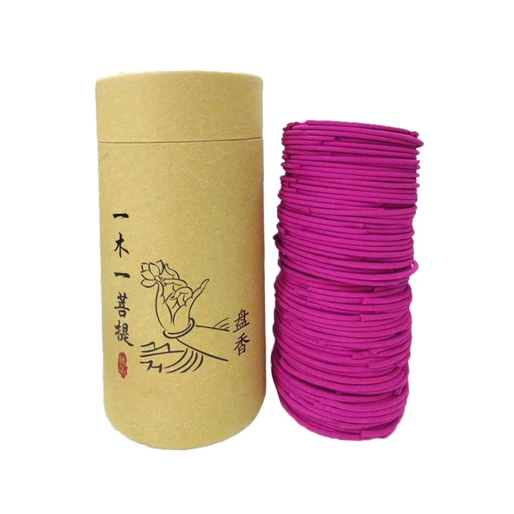 120pcs/Box Natural Spiral Incense Coils Indoor Aromatherapy for Living Room Tea House Yoga Room