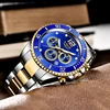 2024LIGE Mens Watches New Fashion Sport Stainless Steel Date Clock Luminous Waterproof Quartz WristWatch Relogio Masculino Reloj 3