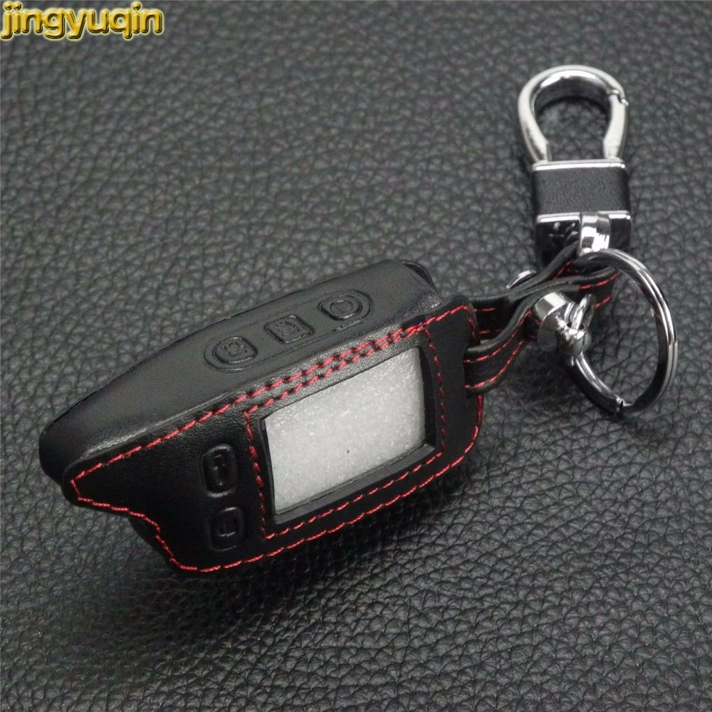 Jingyuqin 5 Bottoni Catena Chiave Dell'Automobile Di Cuoio Della Copertura Del Sacchetto Per Tomahawk Tw9010 Tw-9030 Tw-9020 Keychain Di Controllo, Tw