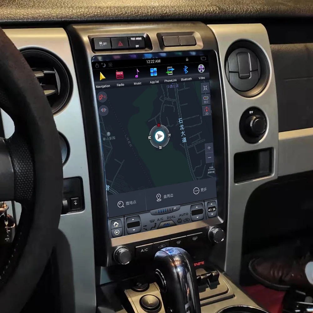 Android 8 Tesla стиль gps навигация для FORD Raptor F150 2009- Авто Радио стерео Мультимедиа Плеер головное записывающее устройство