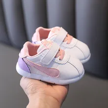 

Baby Shoes Soft Toddler Infant Casual Shoes Boys Girls Tennis Sneakers Fashion Children Flats Sports Shoes Kids Trainers 0-3Y