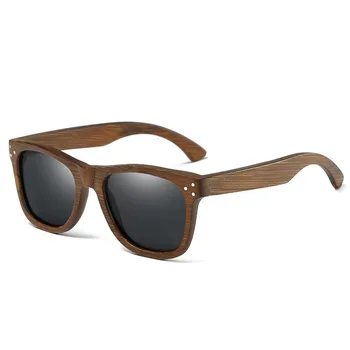 

Driving Glasses Women Oversized Square Frame Sunglasses Manual Bamboo Wood Radiation Protection Polarization Anti-glare Goggles