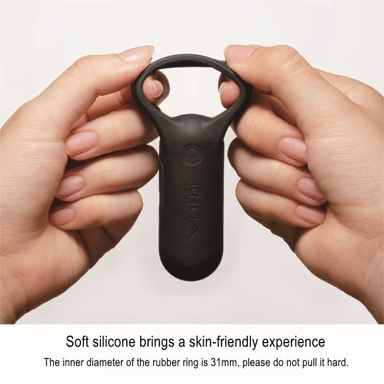 TENGA 15/10 Speeds Penis Ring Vibrator Time Delay Ejaculation Silicone USB Charging Waterproof Penis Massage Sex Toys for Men