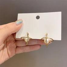 MENGJIQIAO дизайн металлические серьги-кольца с шариком для женщин студентов элегантные жемчужные массивные геометрические Brincos вечерние ювелирные изделия