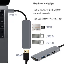 USB C HUB USB-C to HDMI Micro SD/TF Card Reader Adapter for MacBook Samsung Galaxy S9/S8 Huawei P20 Pro Type C USB 3.0 HUB usb c hub with sd micro sd card reader for macbook 12 inch
