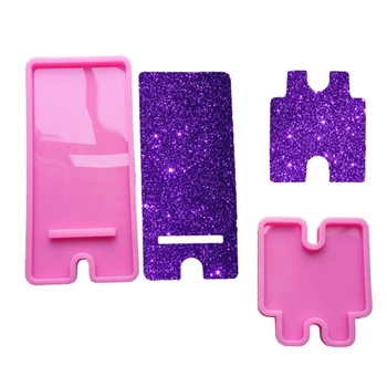 

Handmade Phone Stands Silicone Molds Cell Phone Bracket Silicone Mold DIY Phone Holder Epoxy Resin Moulds Art Craft
