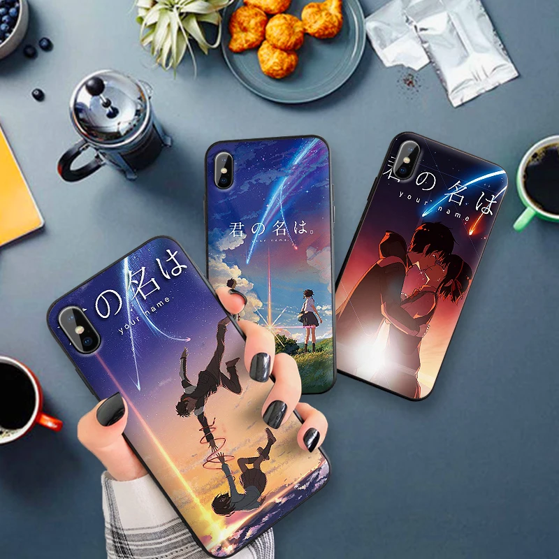 Cases For iPhone XR XS Max X 6 6S 7 8 Plus Your name anime Soft IMD Phone Back Cover Gift | Мобильные телефоны и