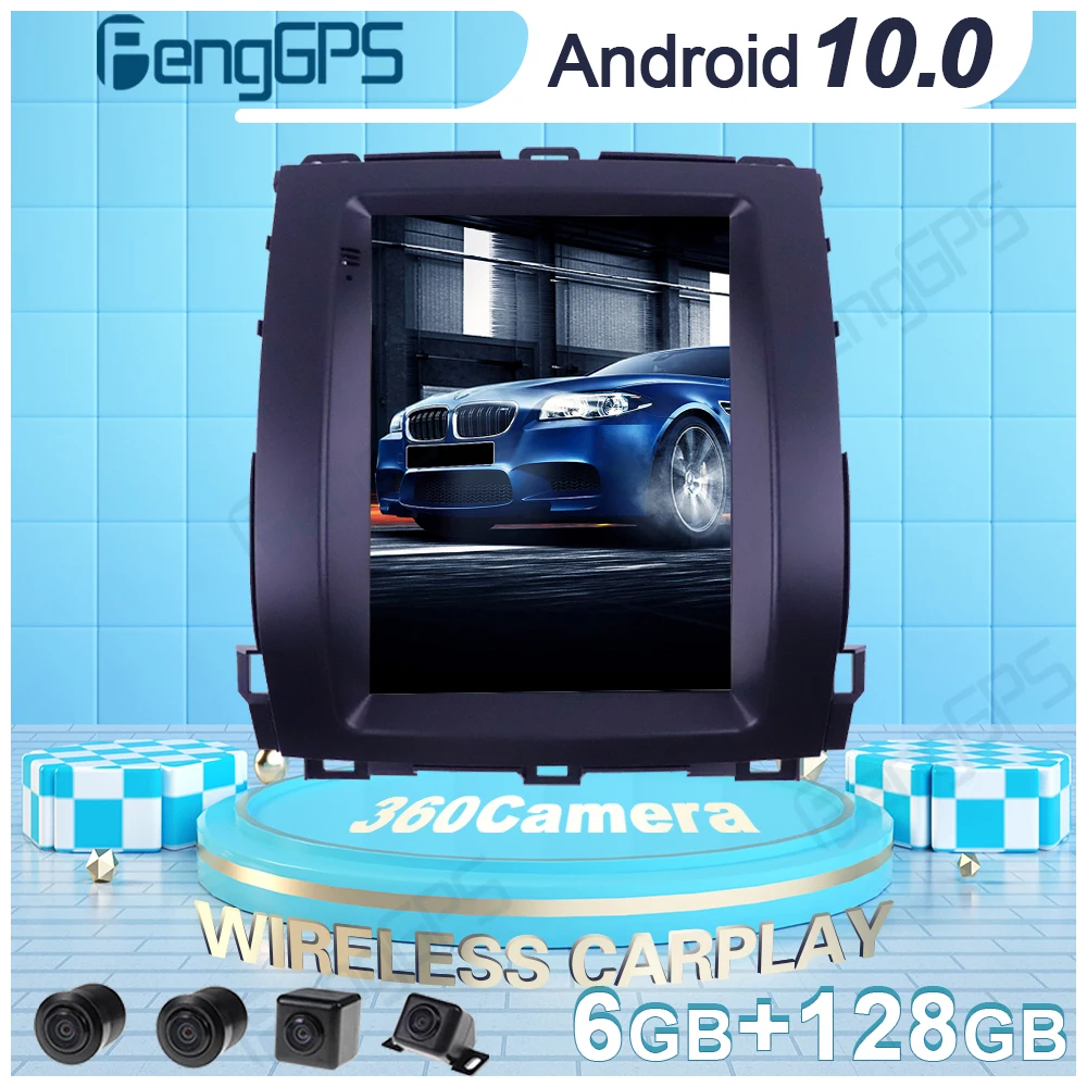 Android Car Radio Multimedia DVD player For Toyota prado 120 2002 - 2009 Tesla Style Auto Stereo Autoradio 2 Din GPS Navigation |