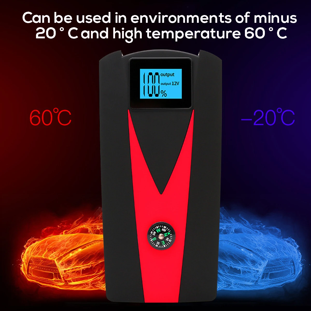  Multifunction Car Jump Starter 800A LED USB Power Bank Portable Emergency Car Battery Booster Charg