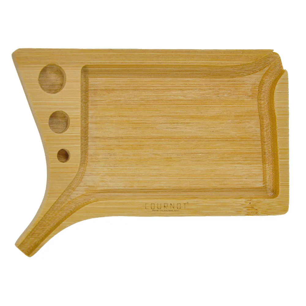 Bamboo Wood Rolling Tray With Pre Rolled Cone Holder Handmade Weed Herb Tobacco Grinding Multifunctional Tray (5.2