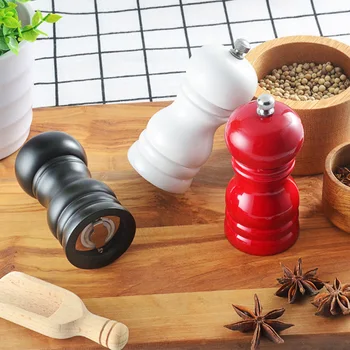 

Manual Wooden Pepper Grinder Portable Practical Household Convenient Seasoning Spice Salt Grain Mill Kitchen Gadgets