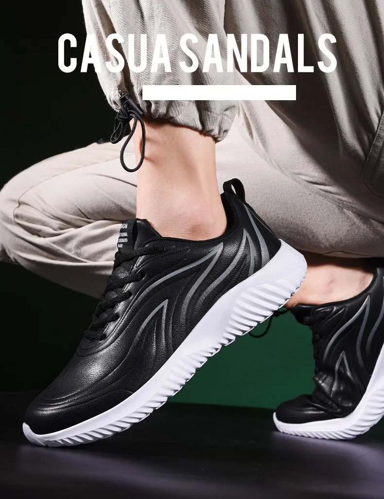 GOMNEAR Мужские дышащие кроссовки для бега, спортивные уличные кроссовки для бега, легкие мужские спортивные кроссовки для бега, черные Большие размеры