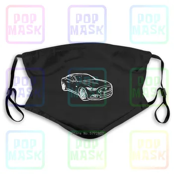 

Dust Mask with Filter Mustang 2016 Inspired Car Art Washable Reusable Mask