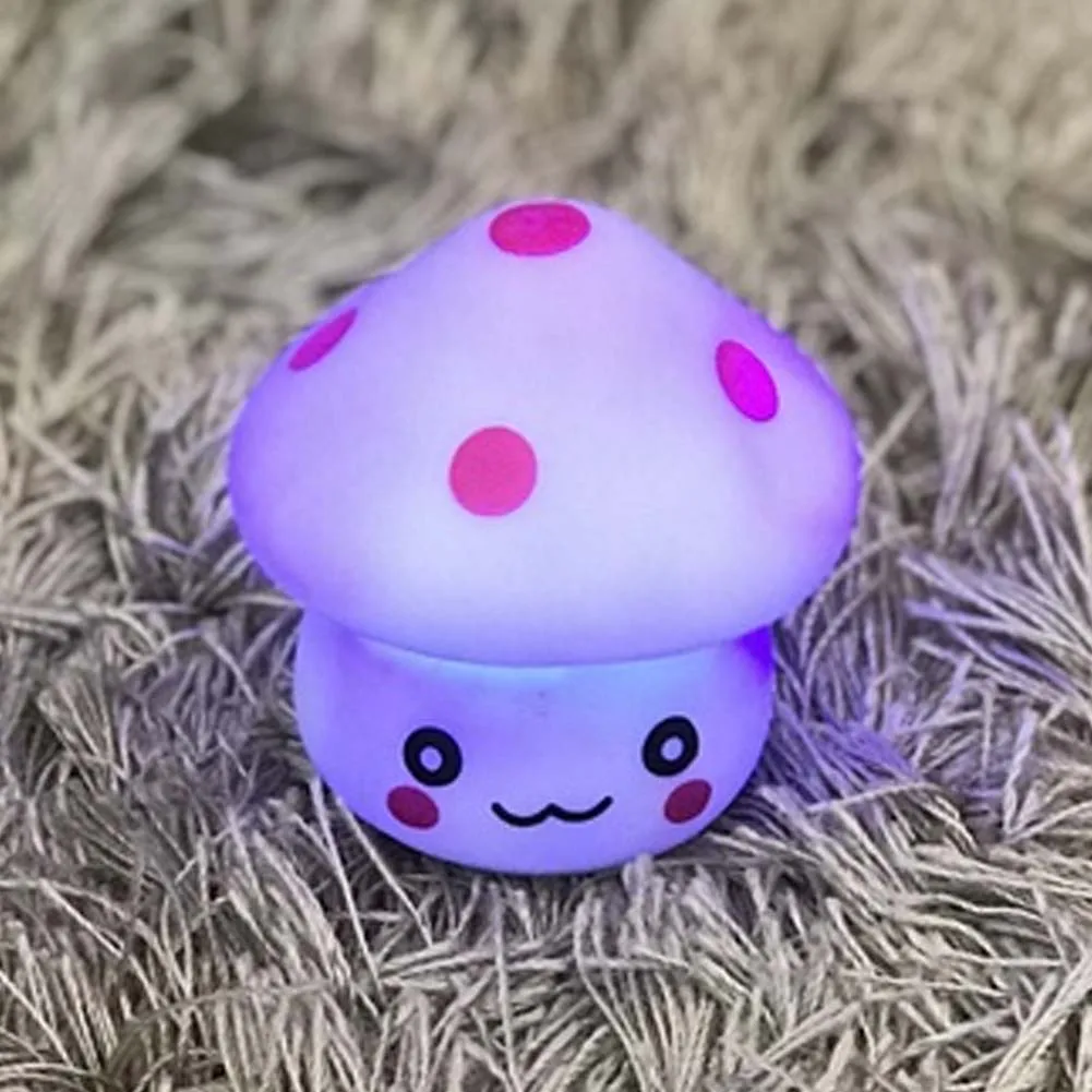 Light Toys for Kids Night Light Colorful Mushroom LED Lamp Toys Cute Lovely Children Room Decoration Toy Gifts