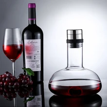 1500 мл Большой Графин ручной работы кристалл красное вино бренди бокалы для шампанского бутылка-декантер кувшин аэратор для семейного бара