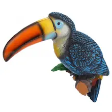 Смола ИМИТИРОВАННАЯ птица-форма Статуэтка для сада уличная скульптура газон садовая сцена декор смола статуя