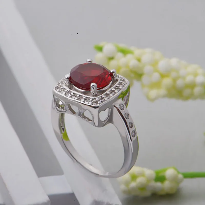Серебряное кольцо 925 пробы для женщин с аметистом, драгоценными камнями, Женские Ювелирные изделия на палец, вечерние украшения, подарок для помолвки,, размер 5-10