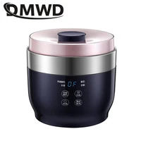 DMWD Microcomputer Greek yogurt maker Four cups yourt Multifunctional For Rice wine/yogurt/cheese 20W Stainless steel liner 2